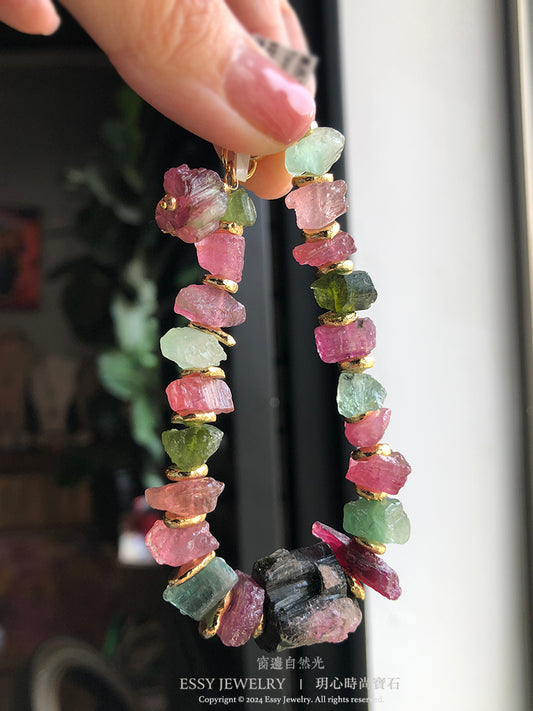 Tourmaline｜阿富汗碧璽原礦手環