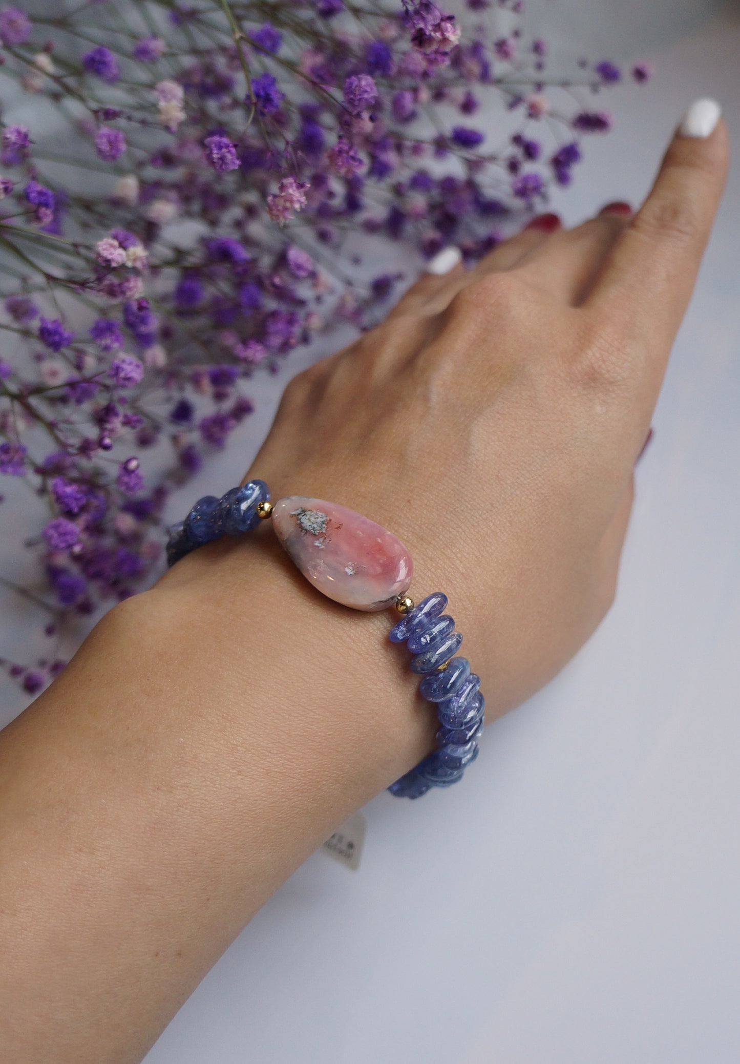 TANZANITE｜丹泉石/粉蛋白石 原礦手鍊