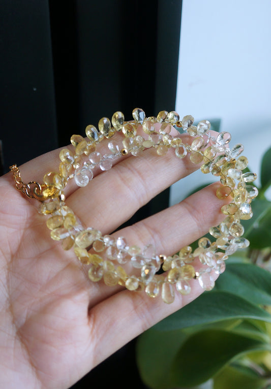 Golden Beryl｜金黃綠柱石閃亮 頸鏈